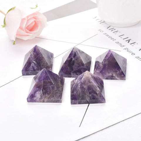 Purple Amethyst Pyramid-ToShay.org
