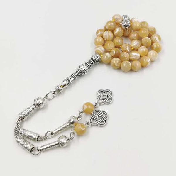 Yellow Shell Prayer Beads-ToShay.org