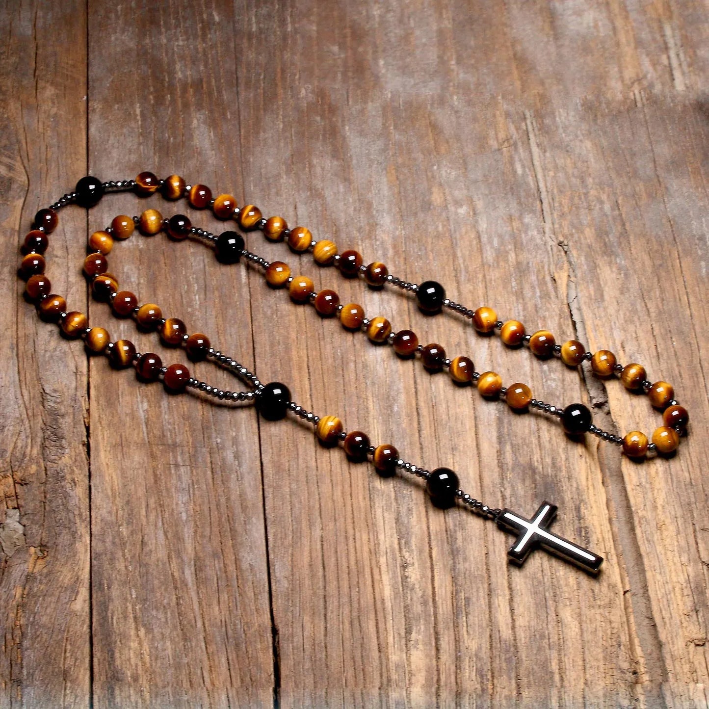Yellow Tiger Eye Rosary-ToShay.org