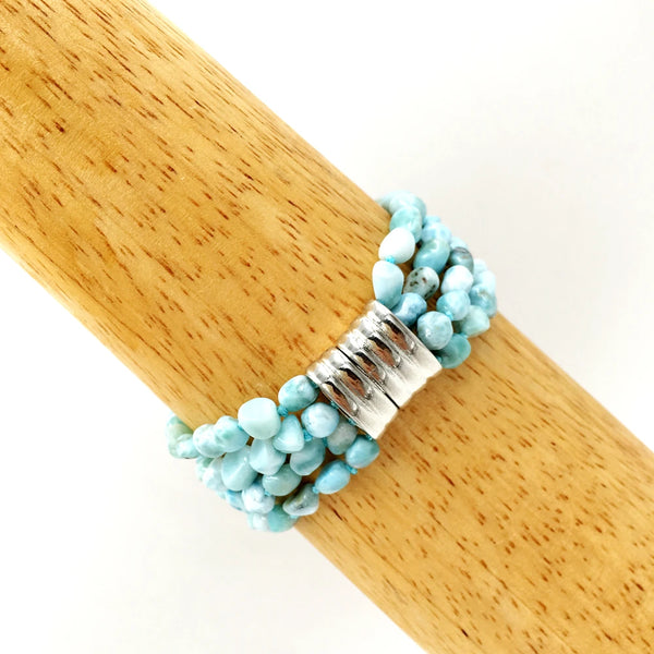 Blue Larimar Bracelet-ToShay.org