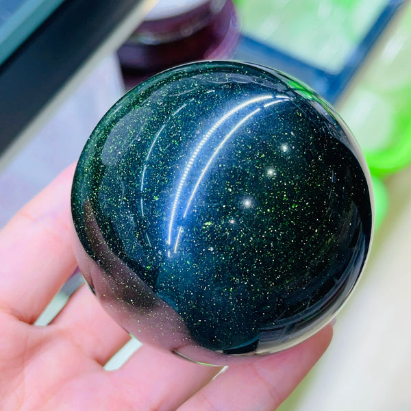 Green Goldstone Ball-ToShay.org