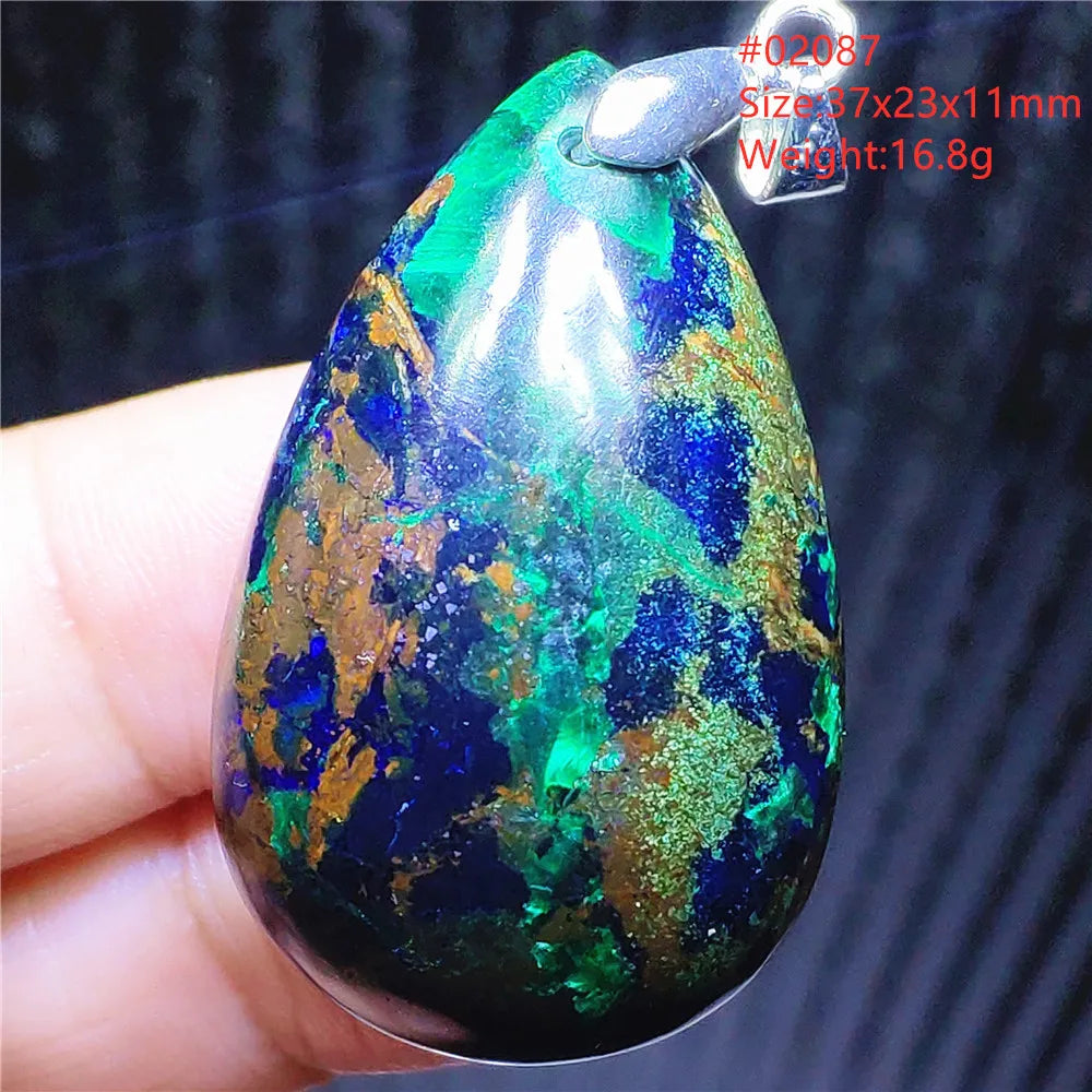 Blue Azulite Pendant-ToShay.org