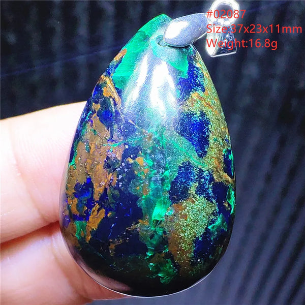 Blue Azulite Pendant-ToShay.org