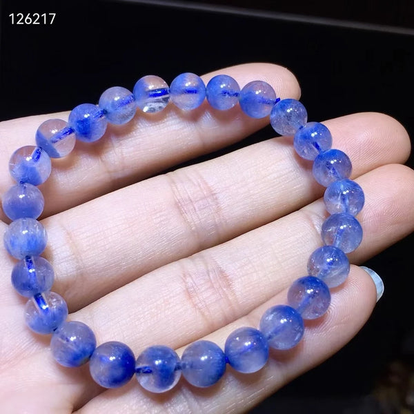 Blue Rutilated Quartz Bracelet-ToShay.org
