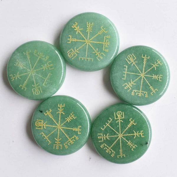 Mixed Crystal Compass Palm Stones-ToShay.org