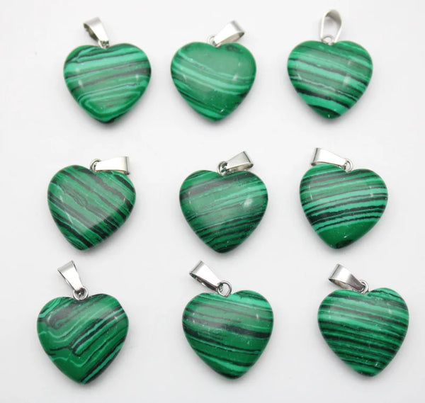 Mixed Crystal Heart Pendants-ToShay.org