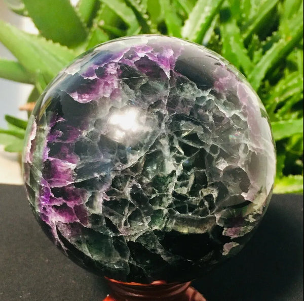 Green Fluorite Quartz Ball-ToShay.org