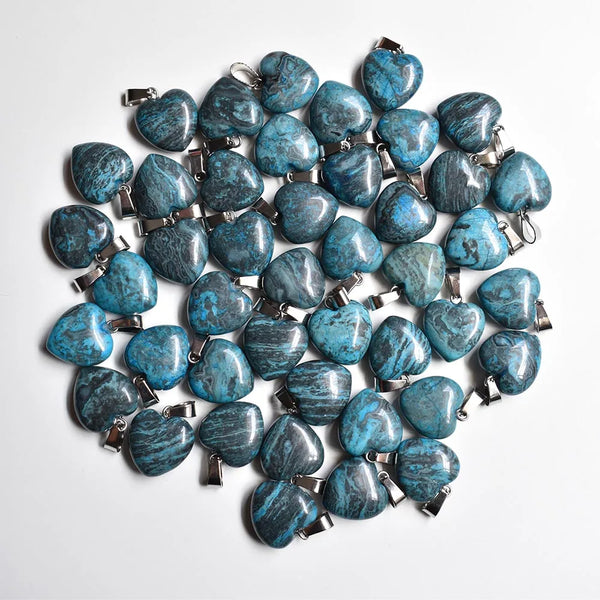 Mixed Crystal Heart Pendants-ToShay.org