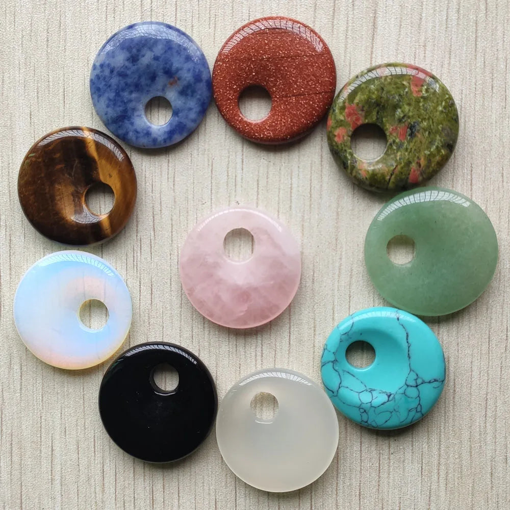 Mixed Crystal Donut Bead-ToShay.org