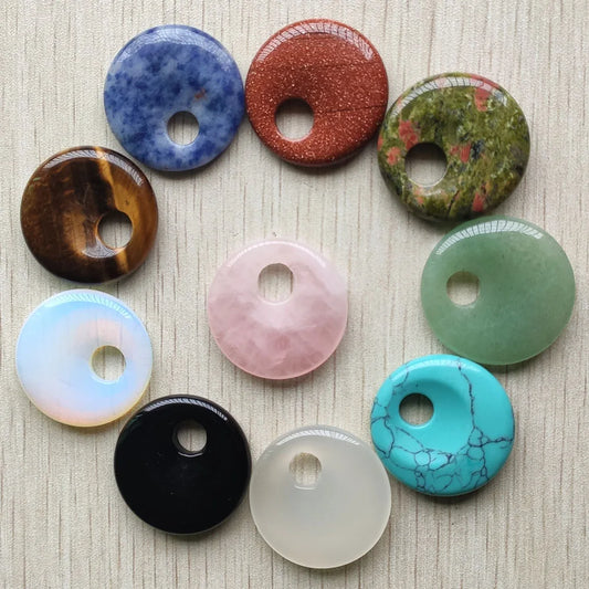 Mixed Crystal Donut Bead-ToShay.org