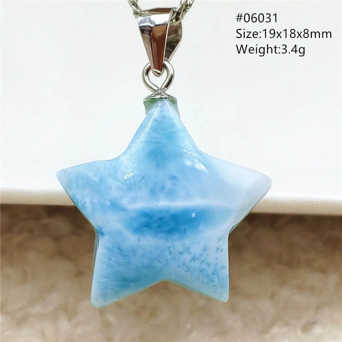 Blue Larimar Pendant-ToShay.org