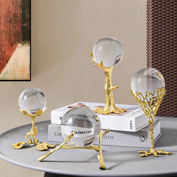 Gold Crystal Ball Stand-ToShay.org