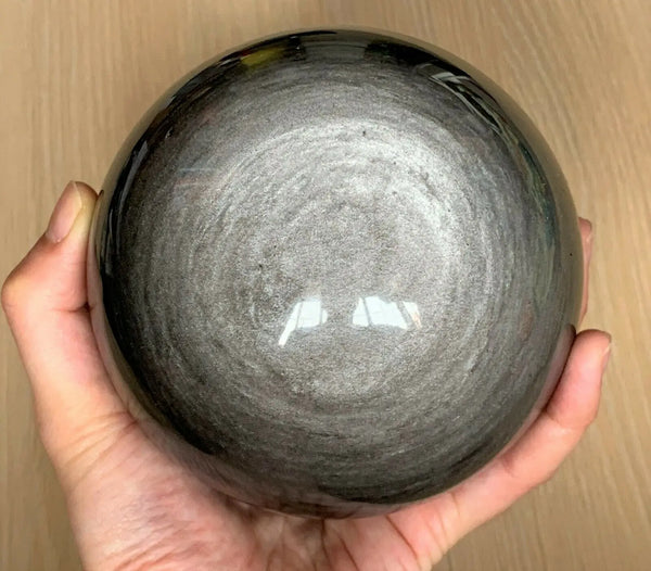 Silver Obsidian Ball-ToShay.org
