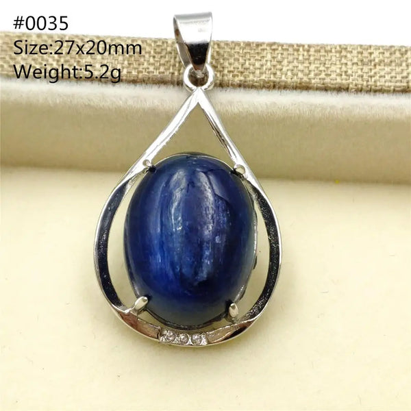 Blue Kyanite Cat Eye Pendant-ToShay.org