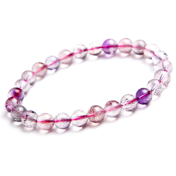 Purple Super Seven Bracelet-ToShay.org