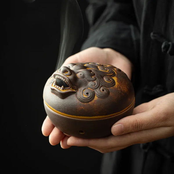 Lion Dragon Incense Holder-ToShay.org