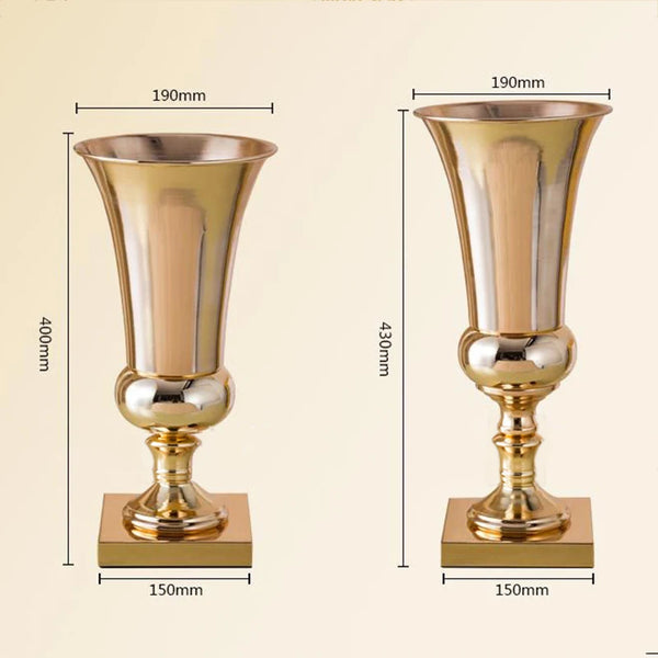 Gold Iron Chalace Vase-ToShay.org