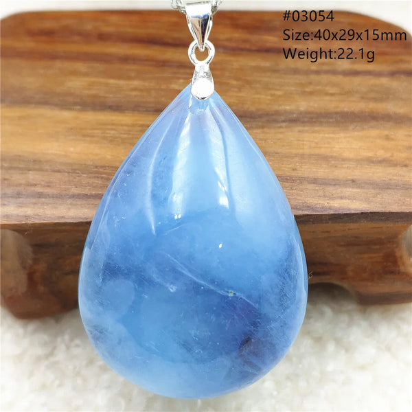 Blue Aquamarine Pendant-ToShay.org