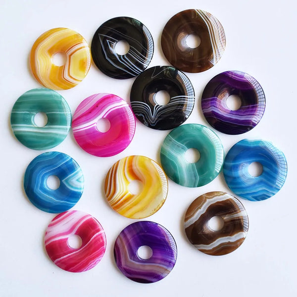 Mixed Stripe Agate Doughnut-ToShay.org