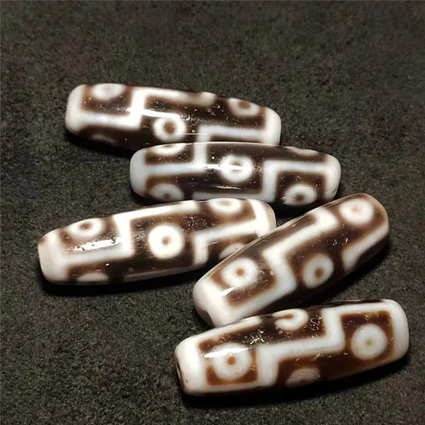 Tibetan Agate Eyes Dzi Beads-ToShay.org
