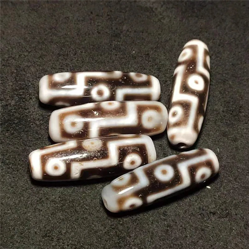 Tibetan Agate Eyes Dzi Beads-ToShay.org