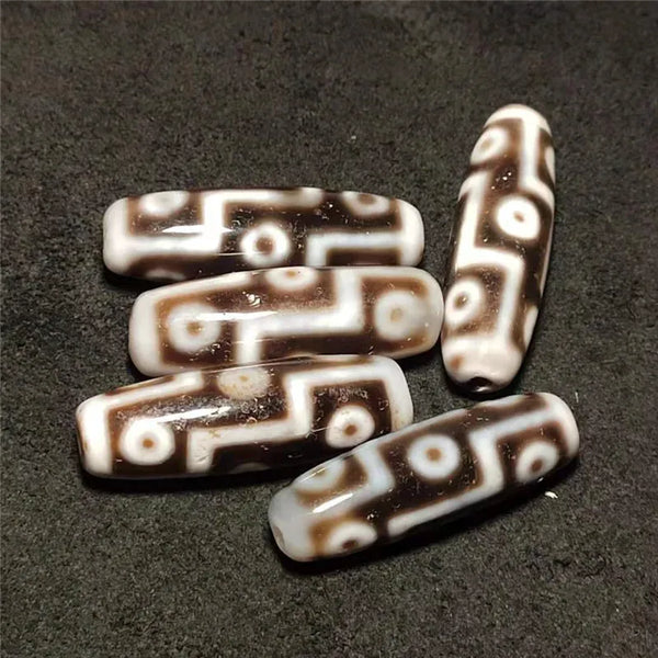 Tibetan Agate Eyes Dzi Beads-ToShay.org