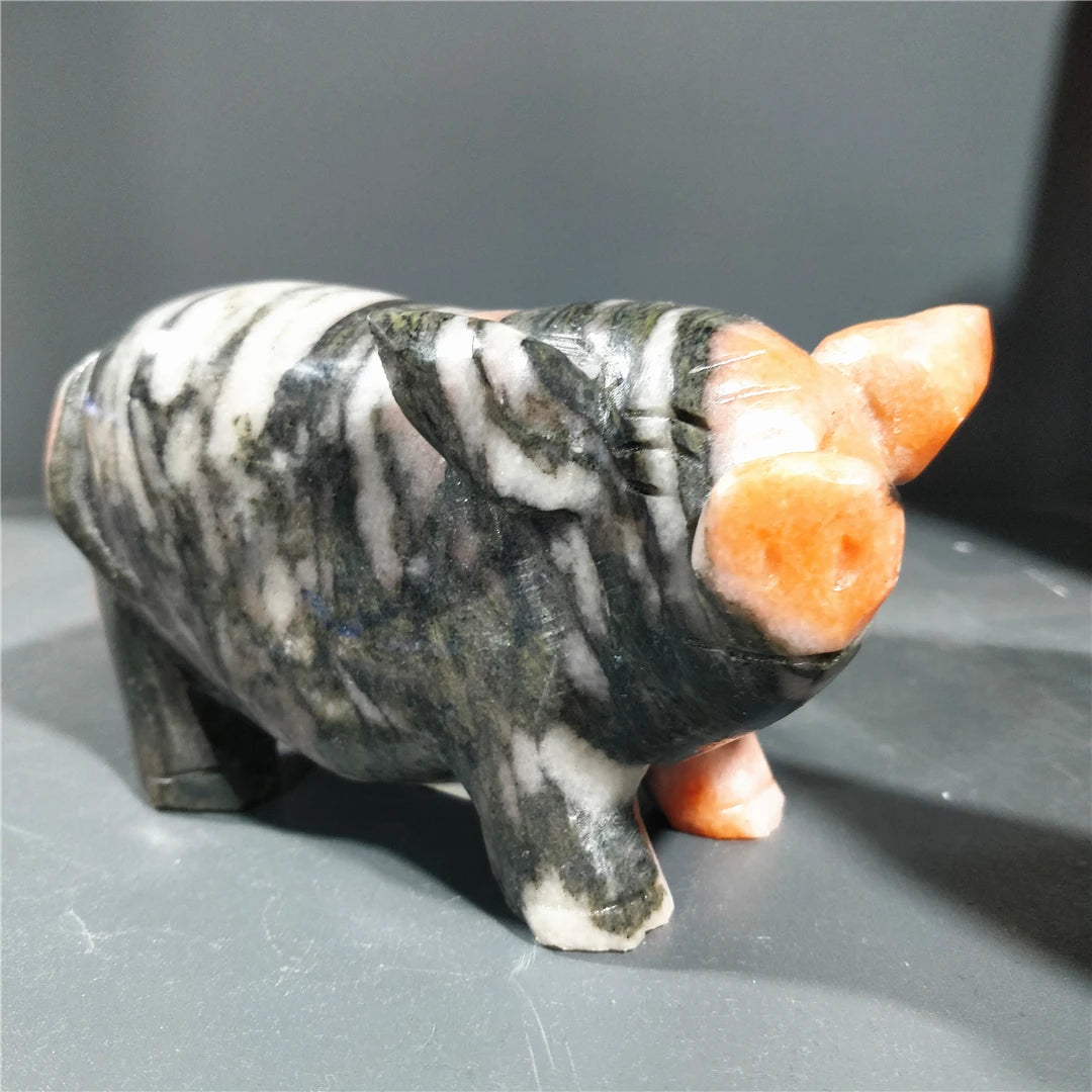 Yellow Black Sunstone Pig-ToShay.org