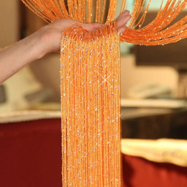 String Curtains Shiny Tassel-ToShay.org