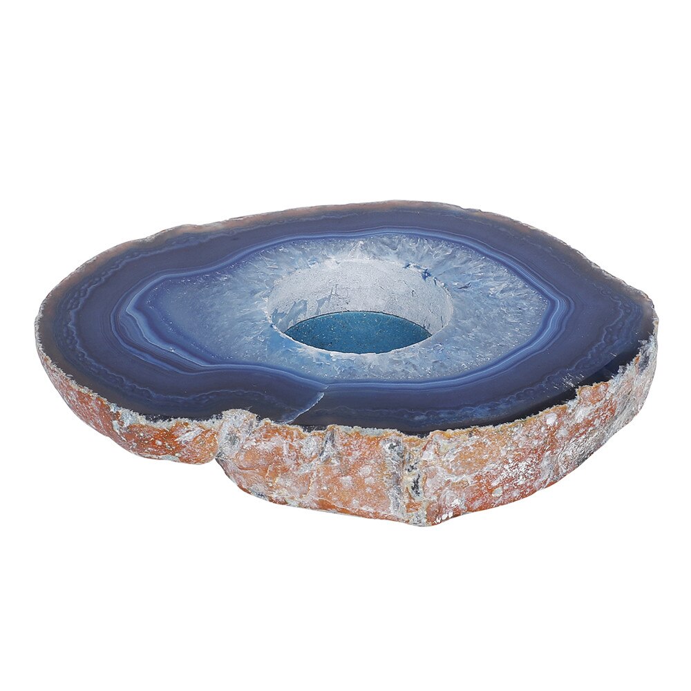 Blue Agate Candle Holders-ToShay.org