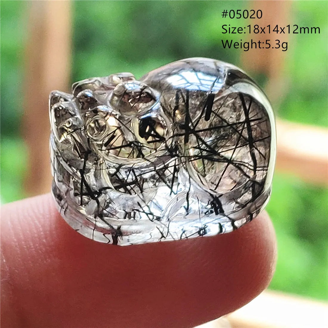 Black Rutilated Quartz Pi Xiu-ToShay.org