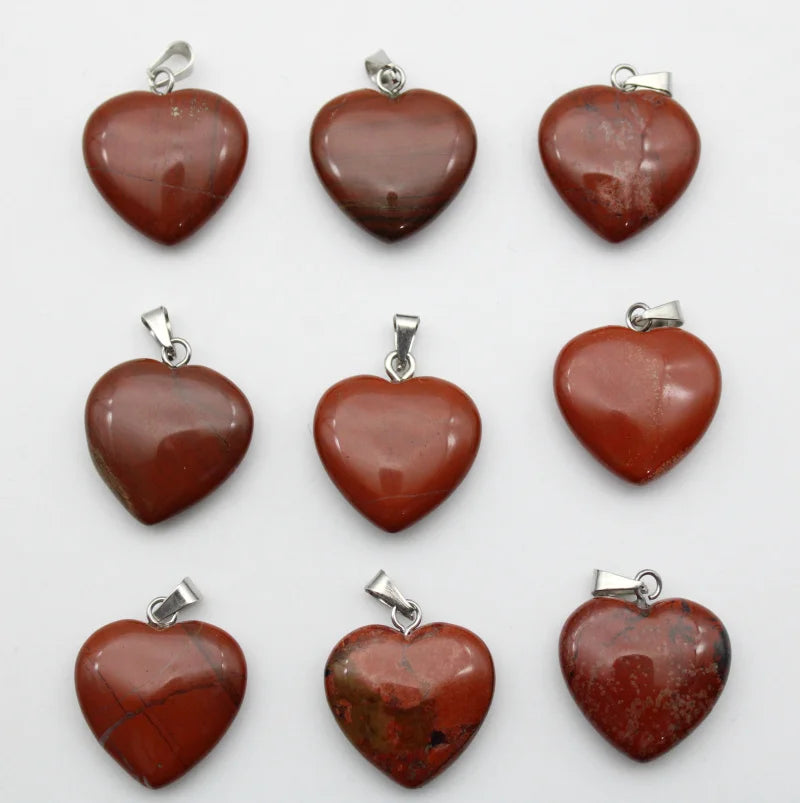 Mixed Crystal Heart Pendants-ToShay.org