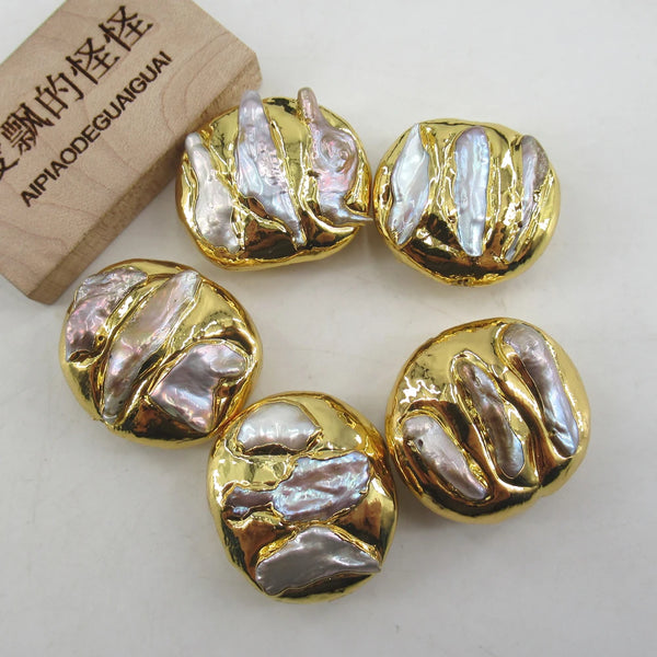 White Pearl Coin Beads-ToShay.org