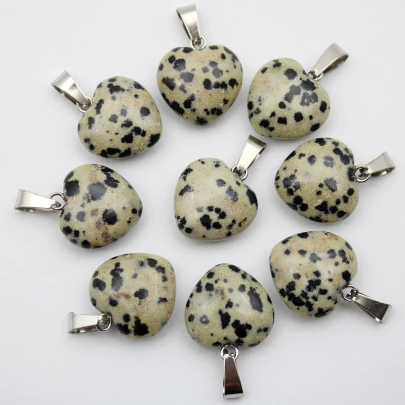 Mixed Crystal Heart Pendants-ToShay.org