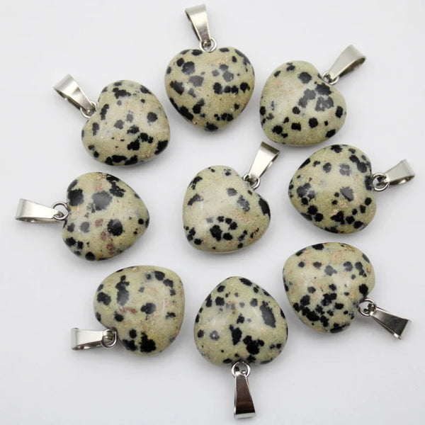 Mixed Crystal Heart Pendants-ToShay.org