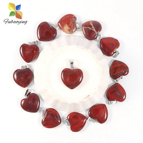 Mixed Crystal Heart Pendants-ToShay.org