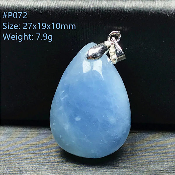 Blue Aquamarine Pendant-ToShay.org
