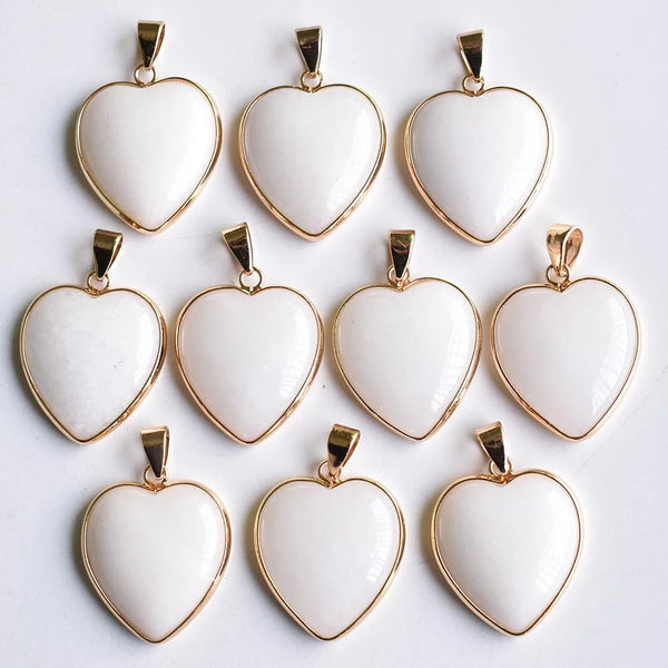 Mixed Crystal Heart Pendants-ToShay.org