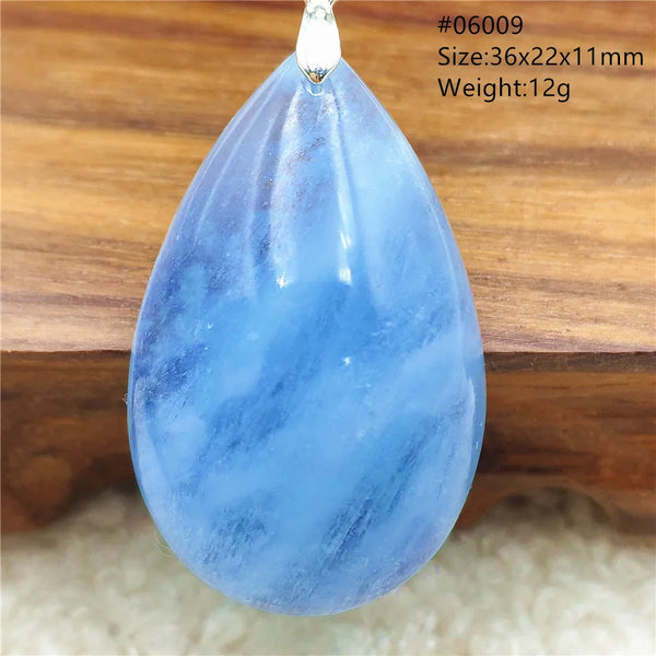 Blue Aquamarine Pendant-ToShay.org