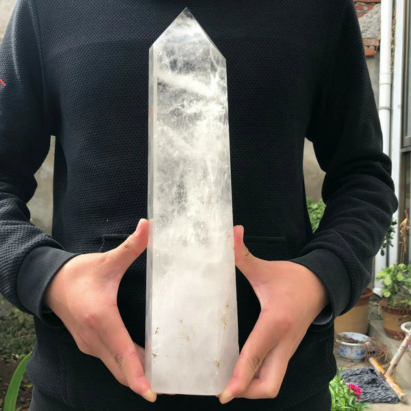 White Quartz Crystal Tower-ToShay.org