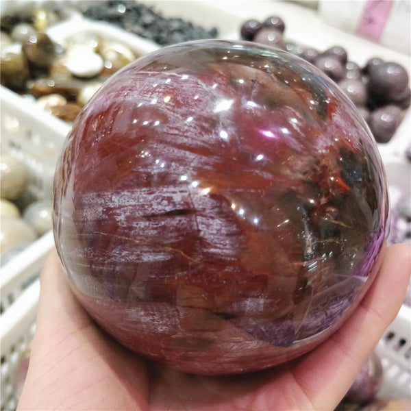 Red Wood Stone Balls-ToShay.org