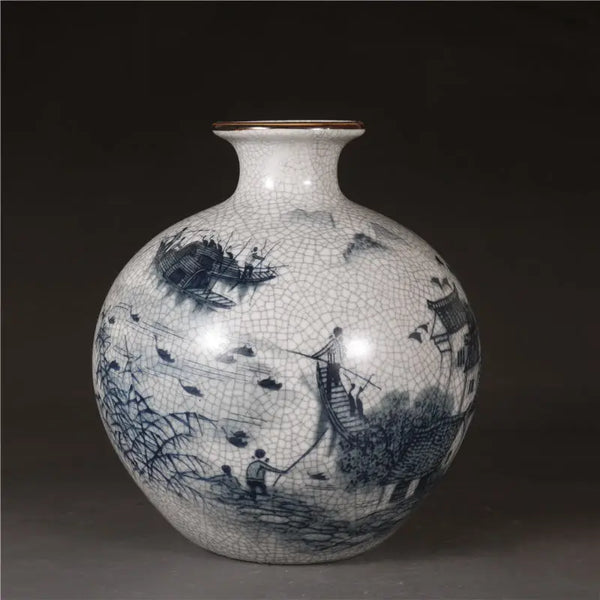 Blue White Porcelain Vase-ToShay.org