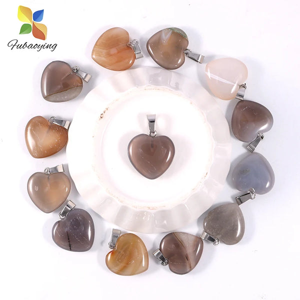 Mixed Crystal Heart Pendants-ToShay.org