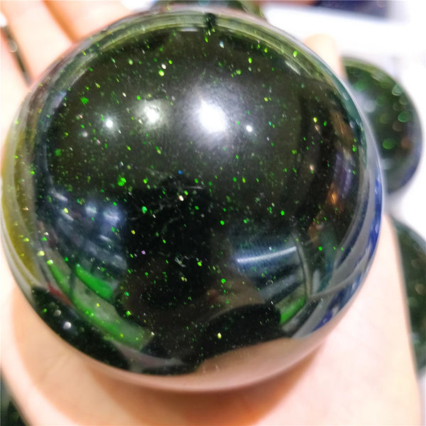 Green Gold Sandstone Balls-ToShay.org