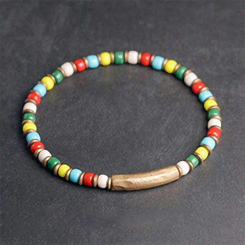 Glaze Glass Beads Bracelet-ToShay.org