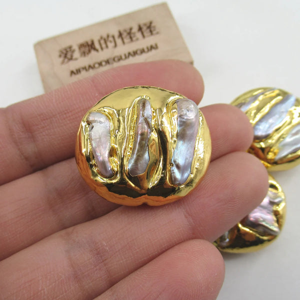 White Pearl Coin Beads-ToShay.org