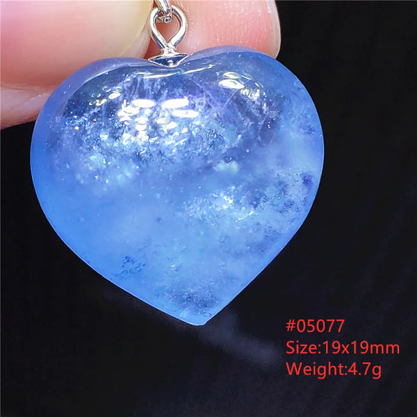 Blue Aquamarine Crystal Pendant-ToShay.org