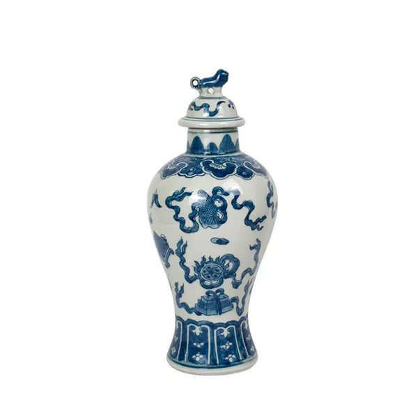 Lion Ceramic Tea Caddy-ToShay.org