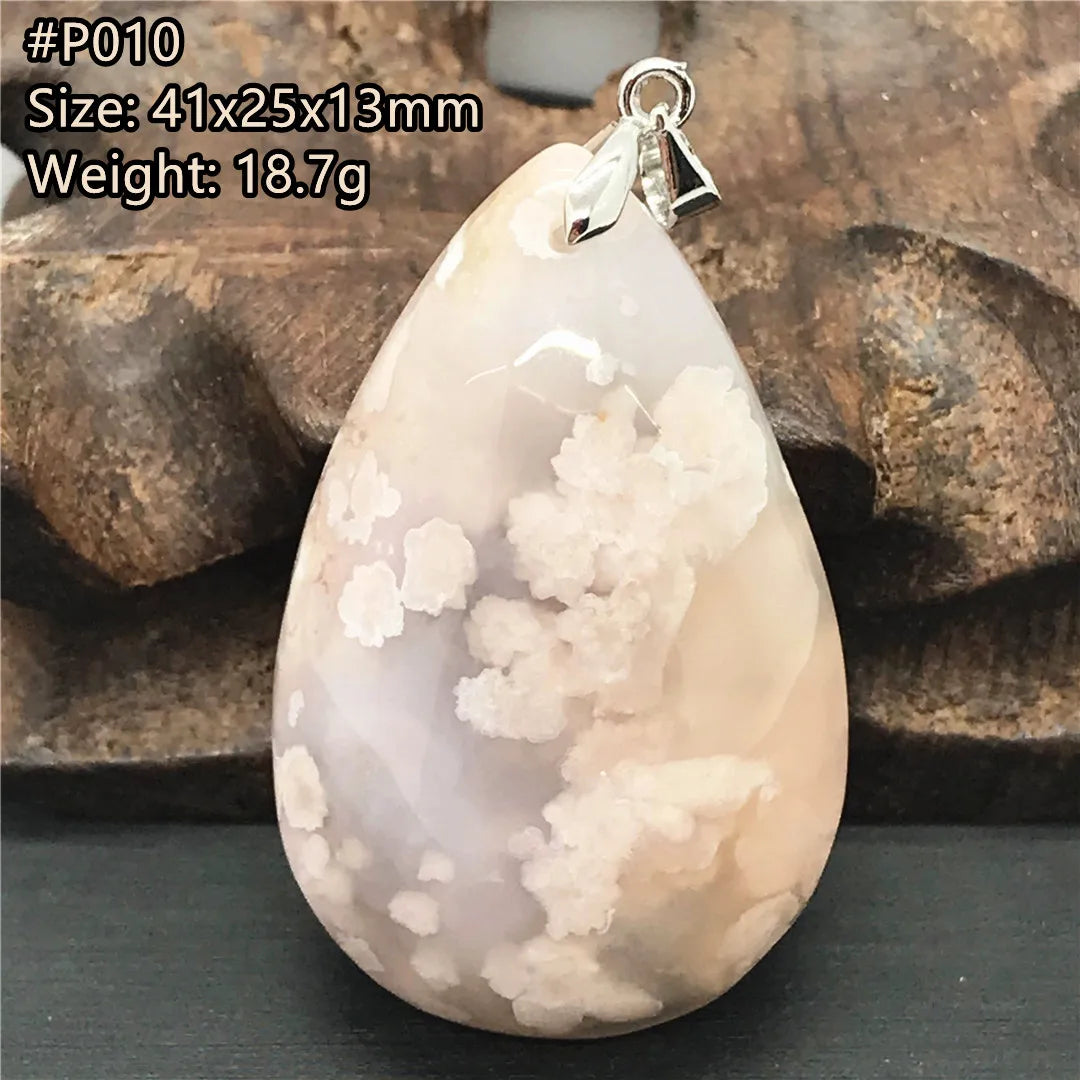 Pink Cherry Agate Pendant-ToShay.org