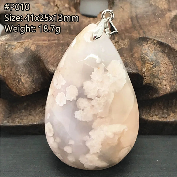 Pink Cherry Agate Pendant-ToShay.org
