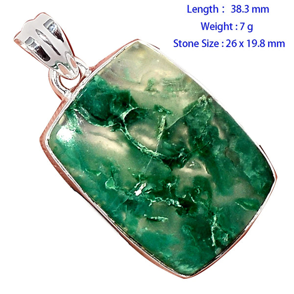 Green Metrolite Emerald Pendant-ToShay.org